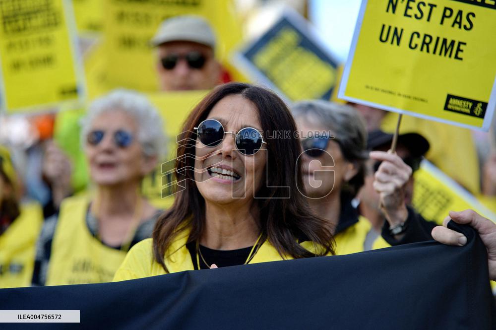 Climate Marches Held In Paris - France