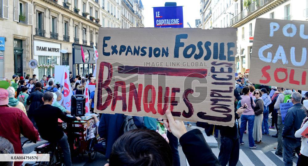 Climate Marches Held In Paris - France