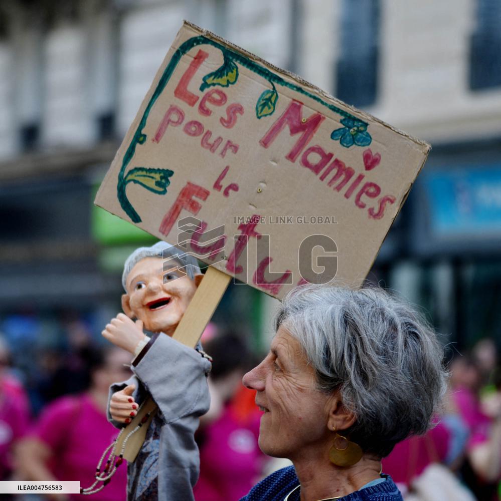 Climate Marches Held In Paris - France