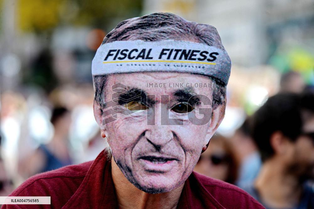 Climate Marches Held In Paris - France