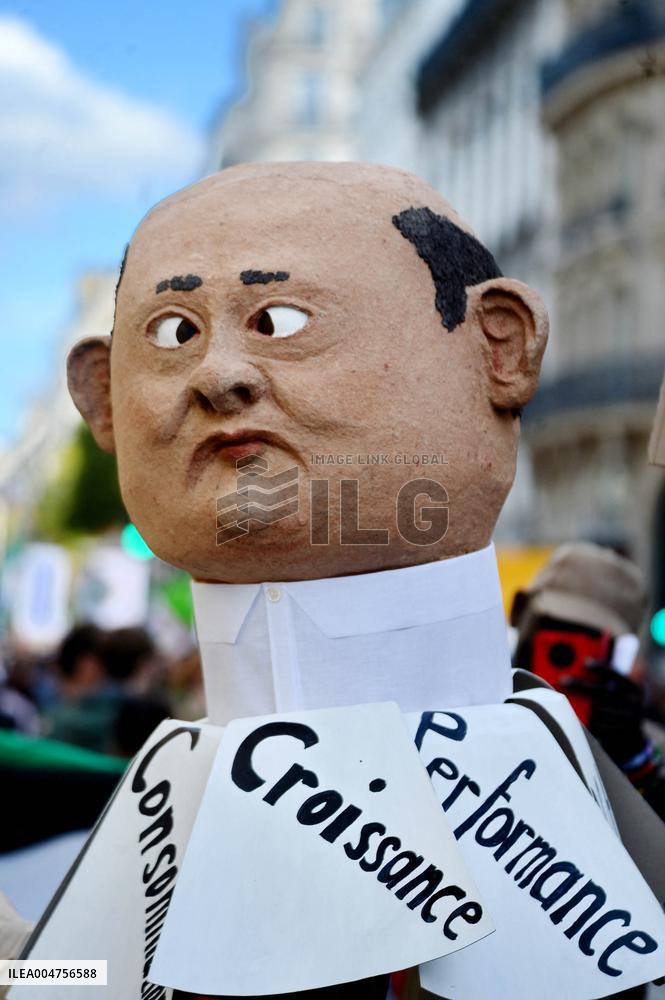 Climate Marches Held In Paris - France