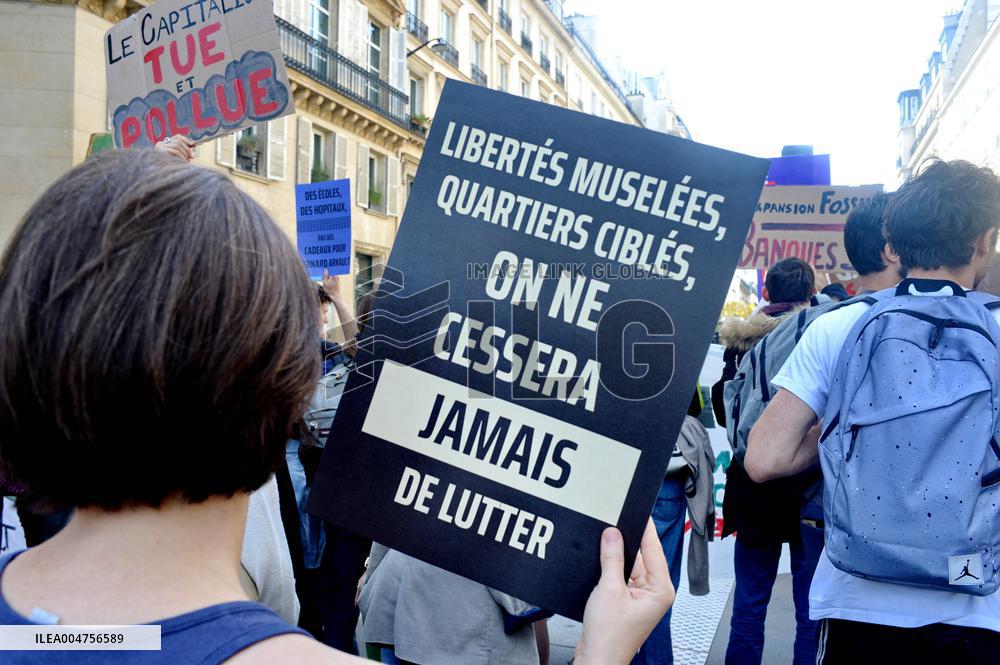 Climate Marches Held In Paris - France