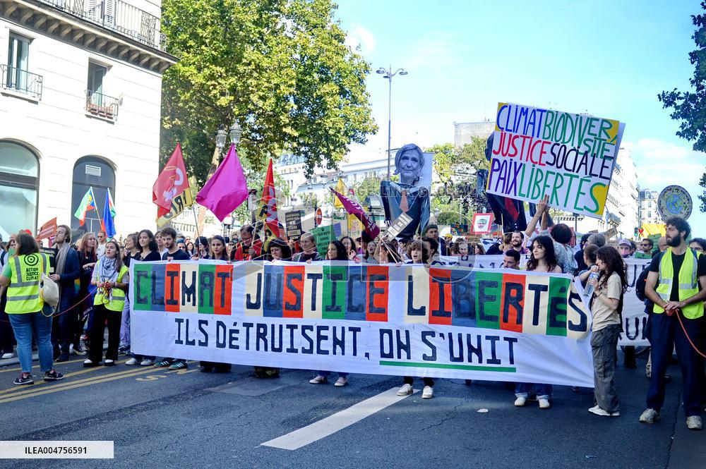 Climate Marches Held In Paris - France