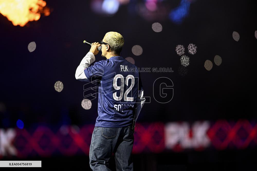 PLK Performs Concert At PSG v Auxerre Match - Paris