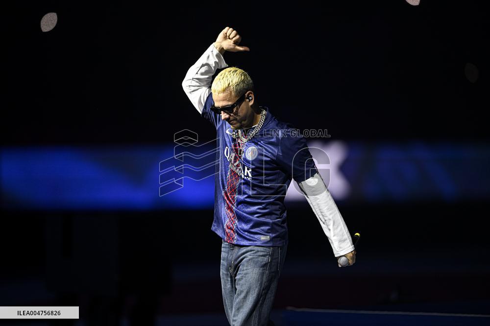 PLK Performs Concert At PSG v Auxerre Match - Paris
