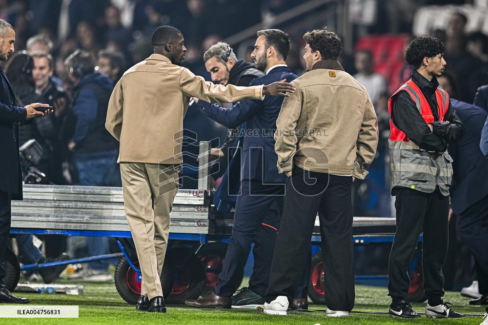 Ousmane Dembele Presents Ballon d'Or At PSG v Auxerre Match - Paris