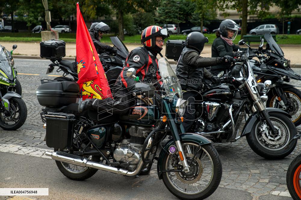 Motorbike Rally Against Low Emission Zones In Paris - France