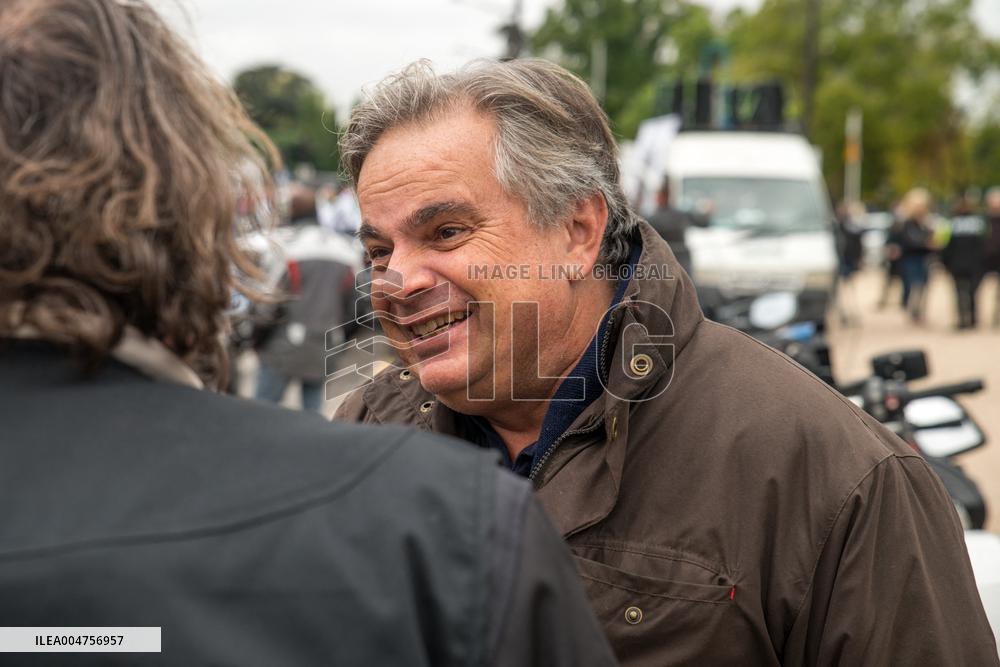 Motorbike Rally Against Low Emission Zones In Paris - France