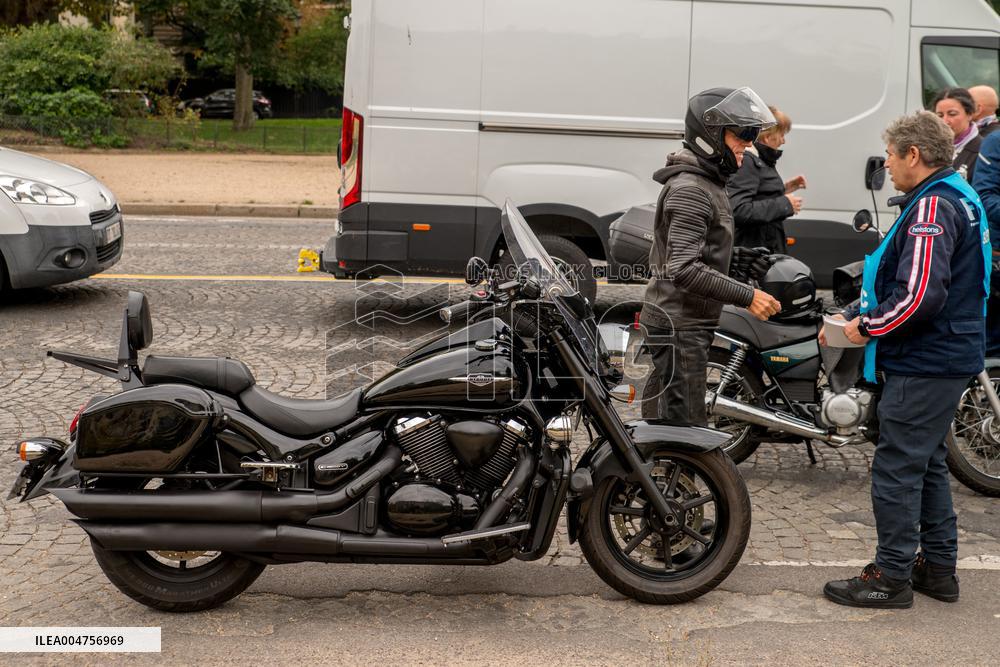 Motorbike Rally Against Low Emission Zones In Paris - France