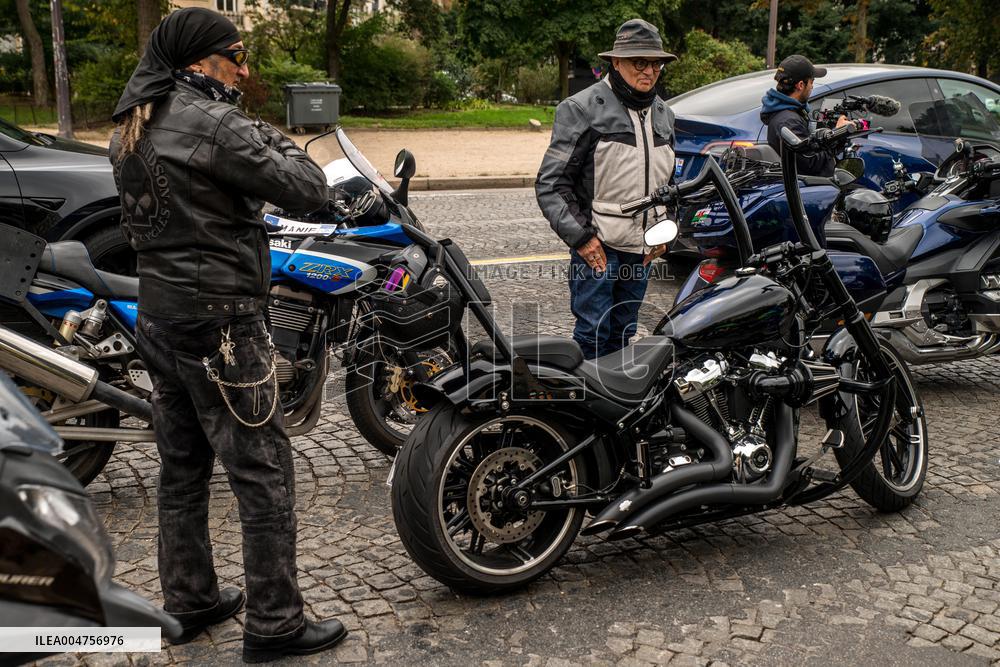 Motorbike Rally Against Low Emission Zones In Paris - France