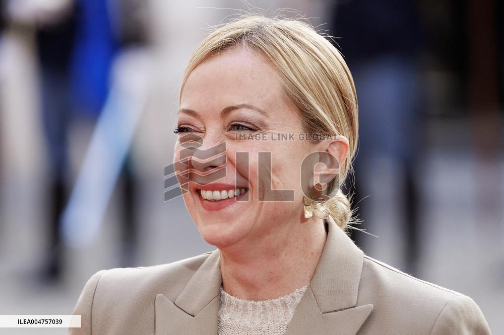 Giorgia Meloni Meets Umaro Sissoco Embalo In Rome - Italy