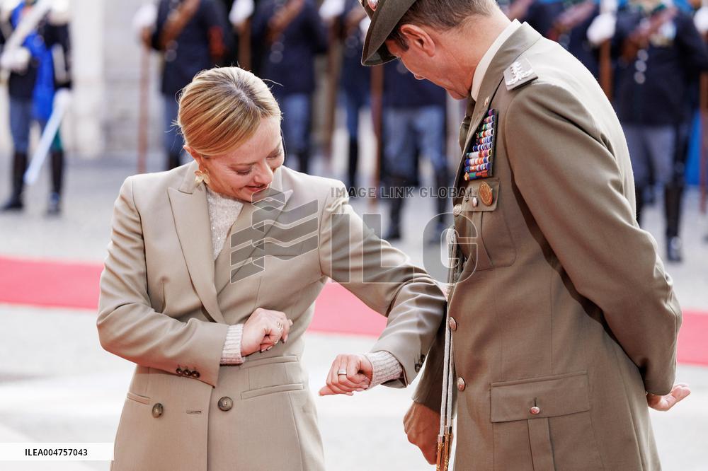 Giorgia Meloni Meets Umaro Sissoco Embalo In Rome - Italy