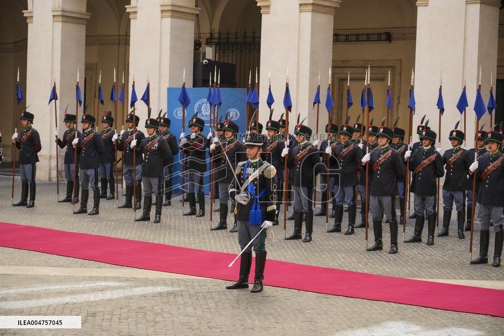 Giorgia Meloni Meets Umaro Sissoco Embalo In Rome - Italy