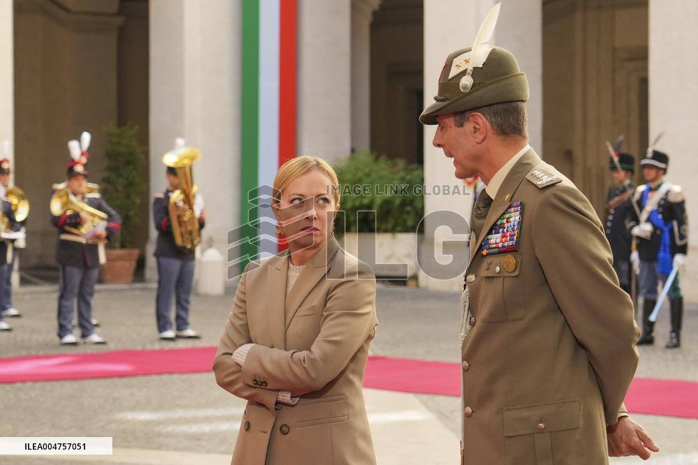 Giorgia Meloni Meets Umaro Sissoco Embalo In Rome - Italy