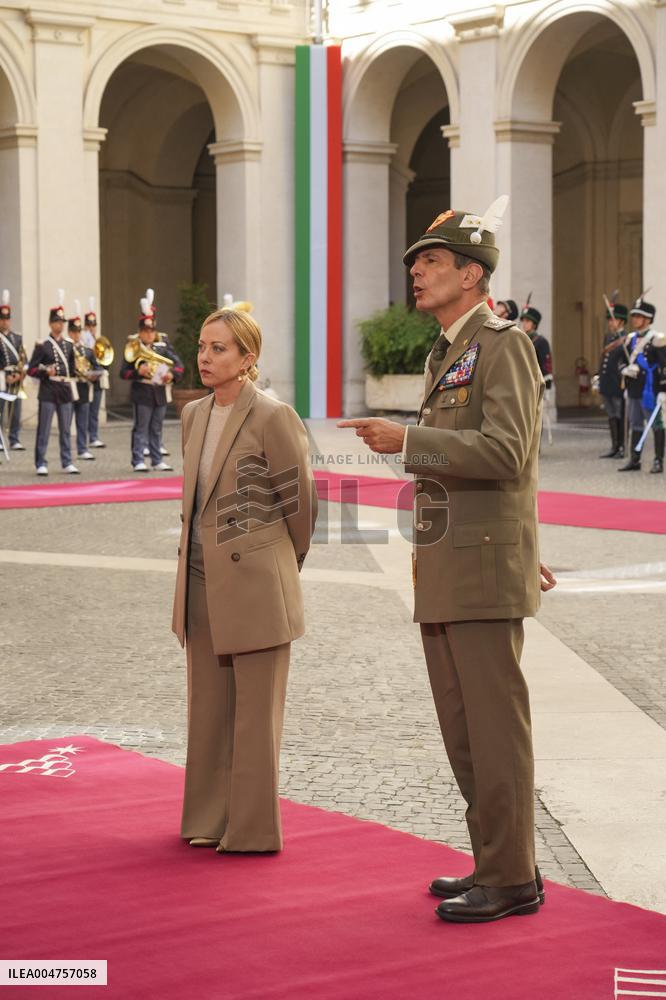 Giorgia Meloni Meets Umaro Sissoco Embalo In Rome - Italy