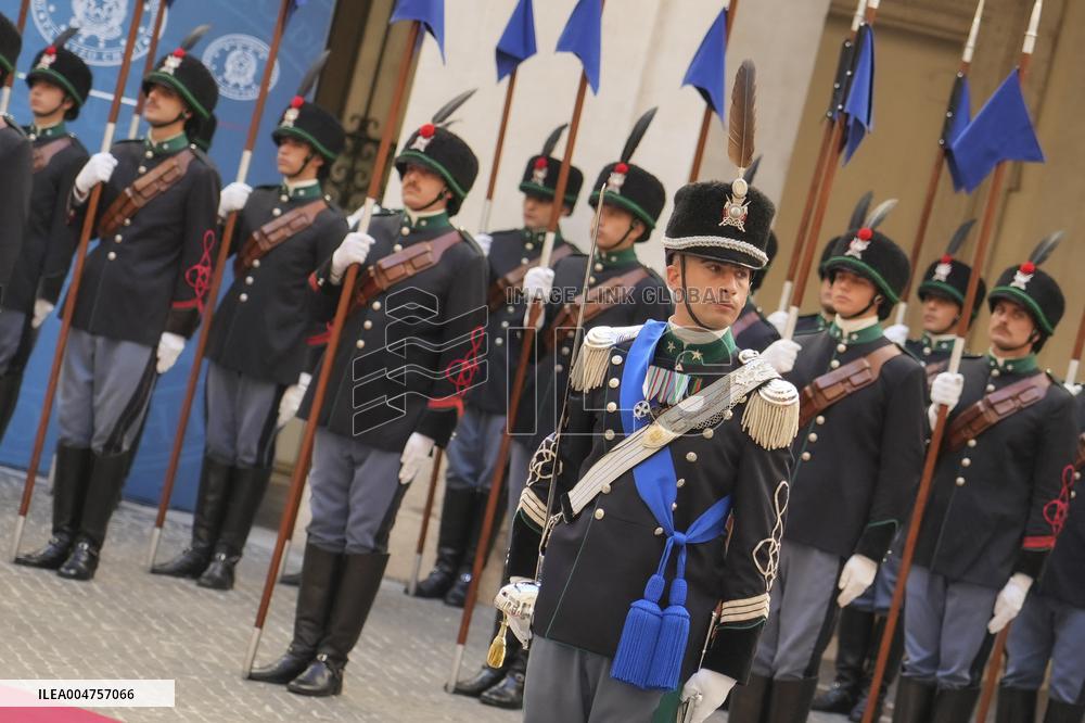 Giorgia Meloni Meets Umaro Sissoco Embalo In Rome - Italy