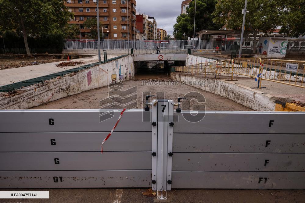 La Saleta Ravine Floods At Dawn - Spain