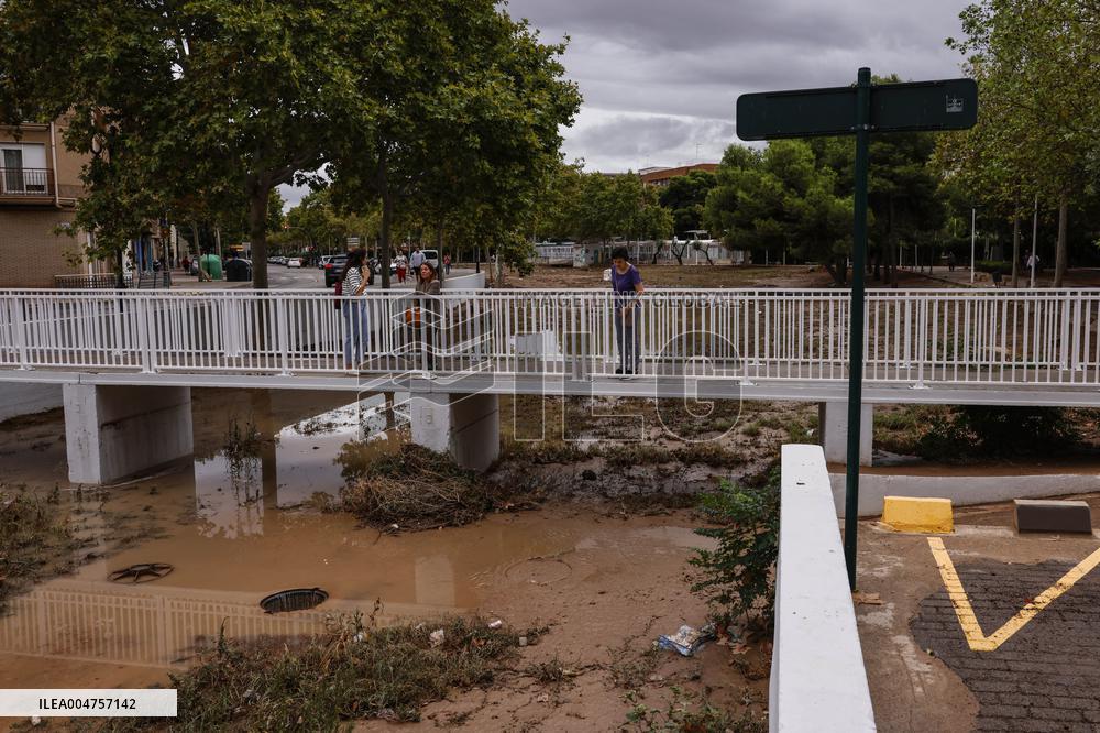 La Saleta Ravine Floods At Dawn - Spain