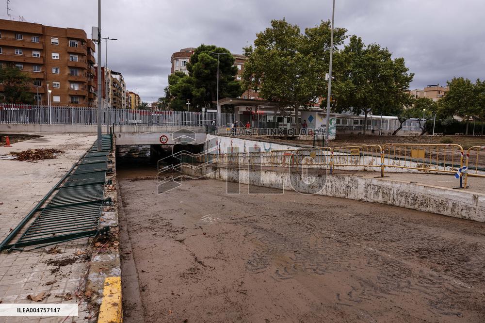 La Saleta Ravine Floods At Dawn - Spain