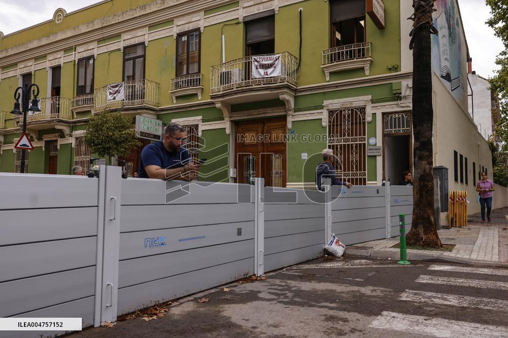 La Saleta Ravine Floods At Dawn - Spain
