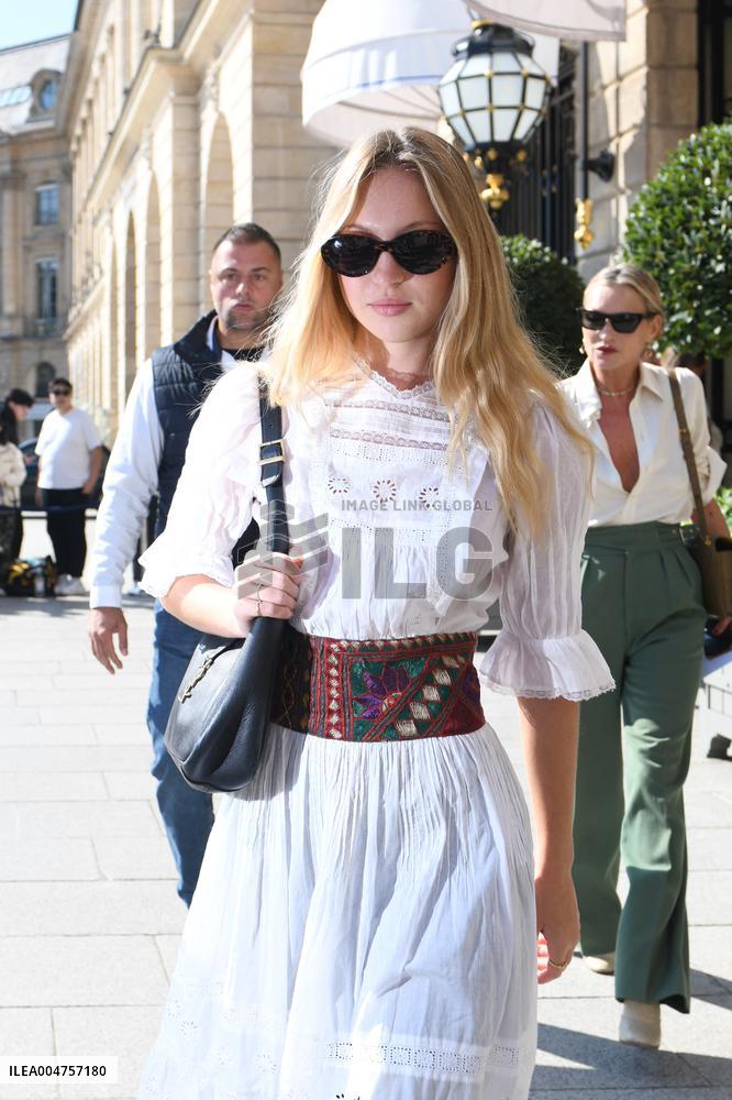 Lila Grace Moss Leaves The Ritz - Paris
