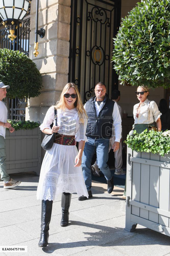 Lila Grace Moss Leaves The Ritz - Paris