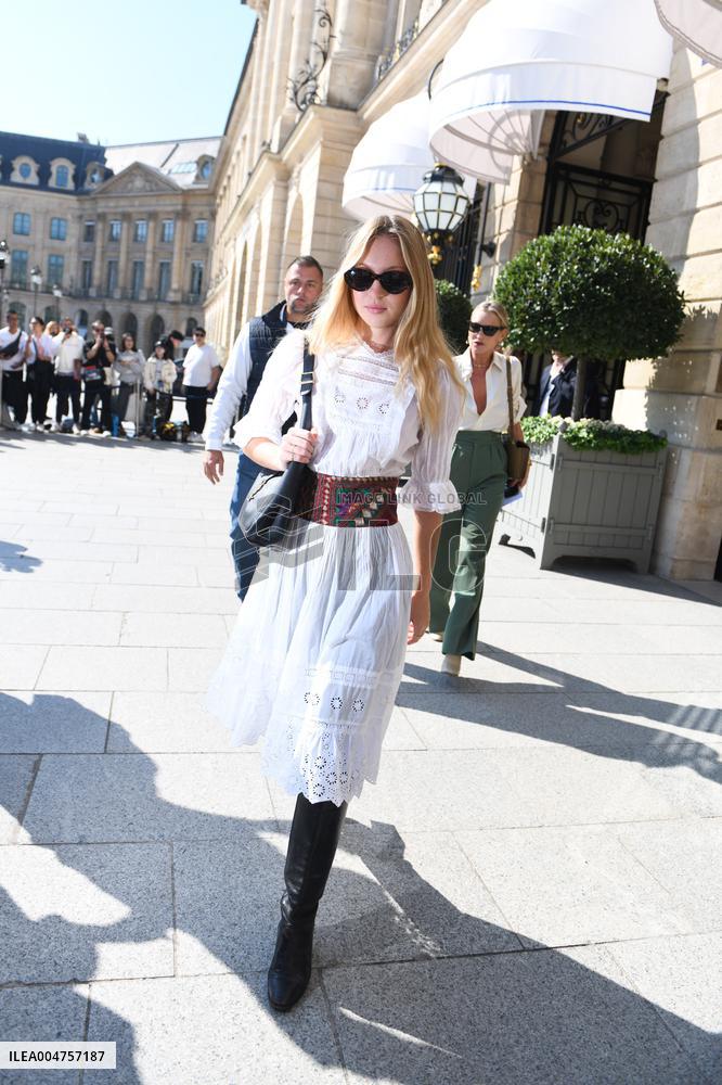 Lila Grace Moss Leaves The Ritz - Paris