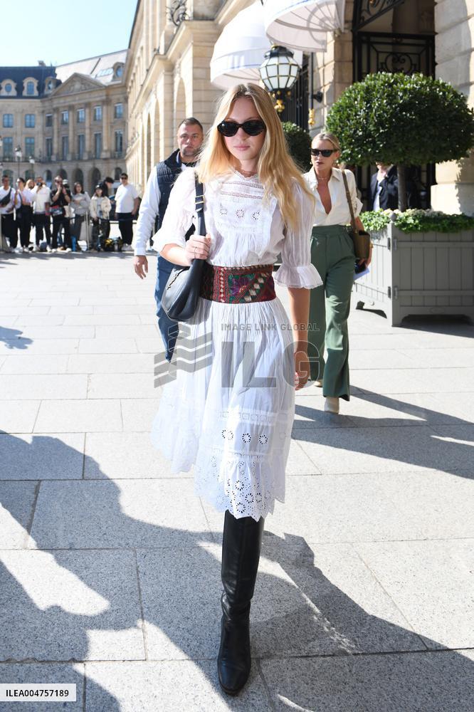 Lila Grace Moss Leaves The Ritz - Paris