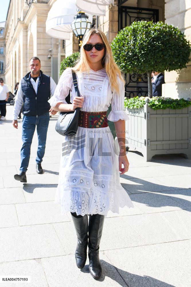 Lila Grace Moss Leaves The Ritz - Paris