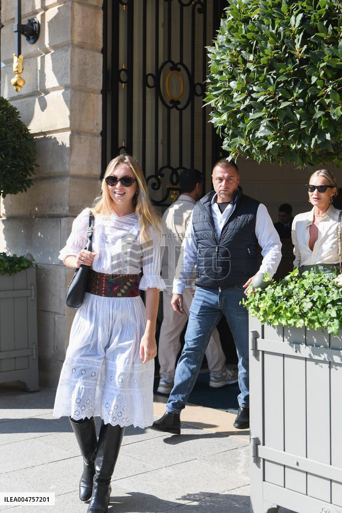 Lila Grace Moss Leaves The Ritz - Paris