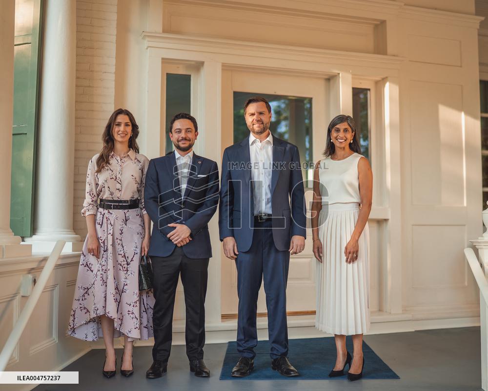 Jordan s Crown Prince and Wife Meet JD Vance and Wife - Washington
