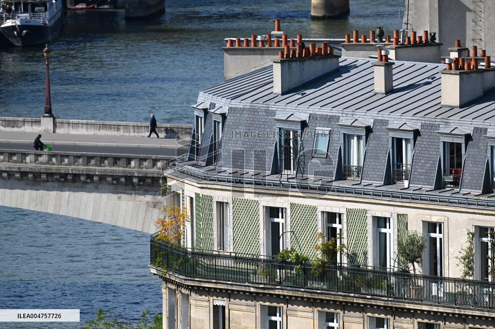 Illustrations Of Paris Rooftops - France