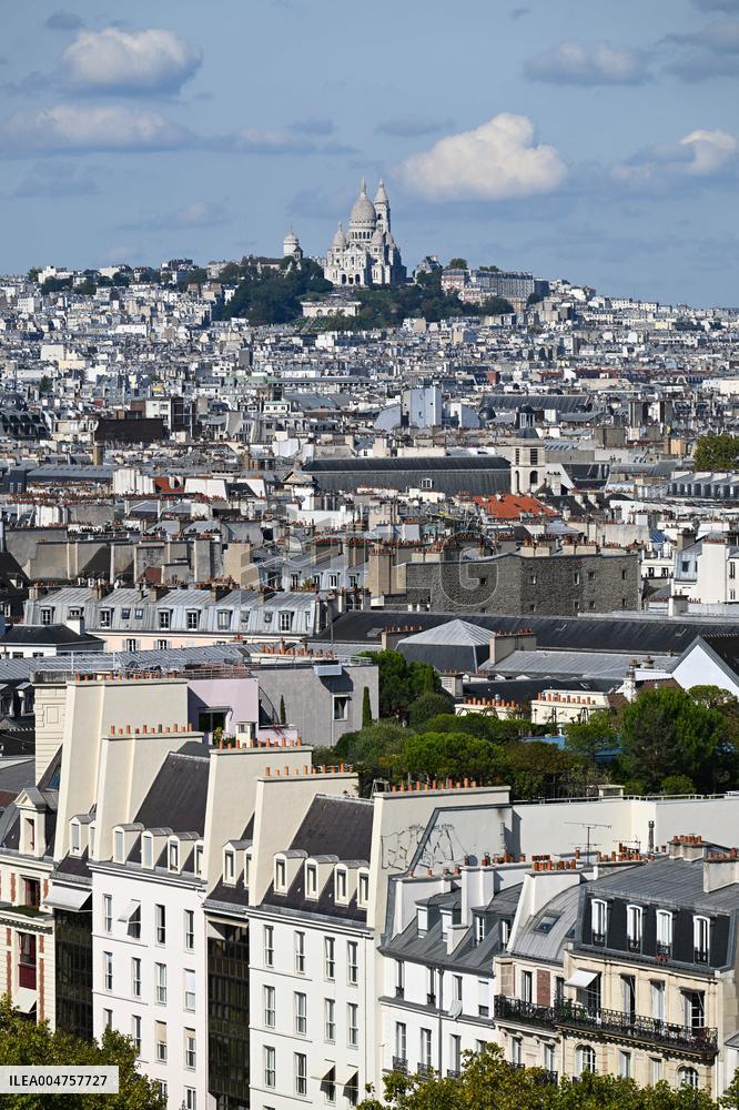 Illustrations Of Paris Rooftops - France