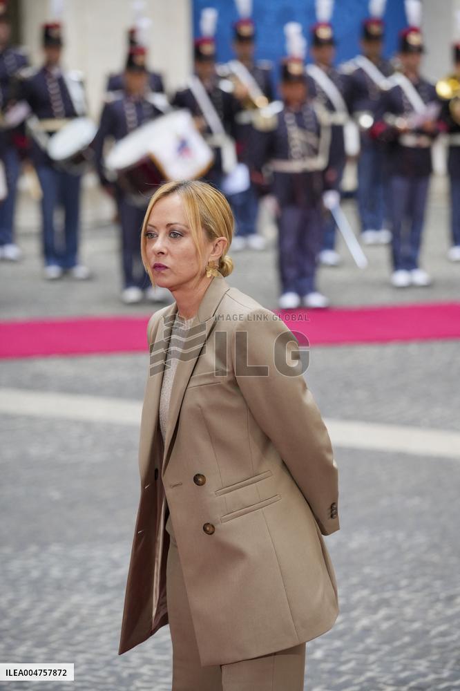 Giorgia Meloni Meets Bahrain Prime Minister - Rome