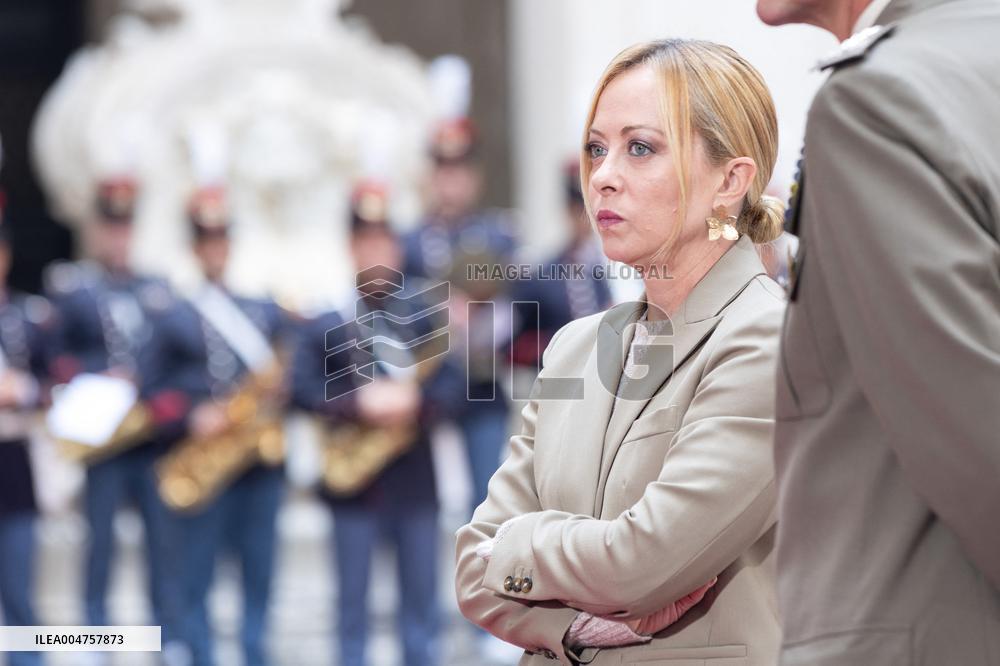 Giorgia Meloni Meets Bahrain Prime Minister - Rome