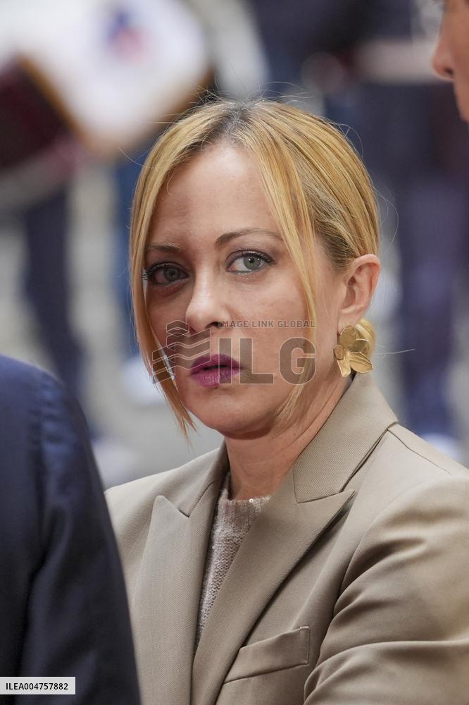Giorgia Meloni Meets Bahrain Prime Minister - Rome