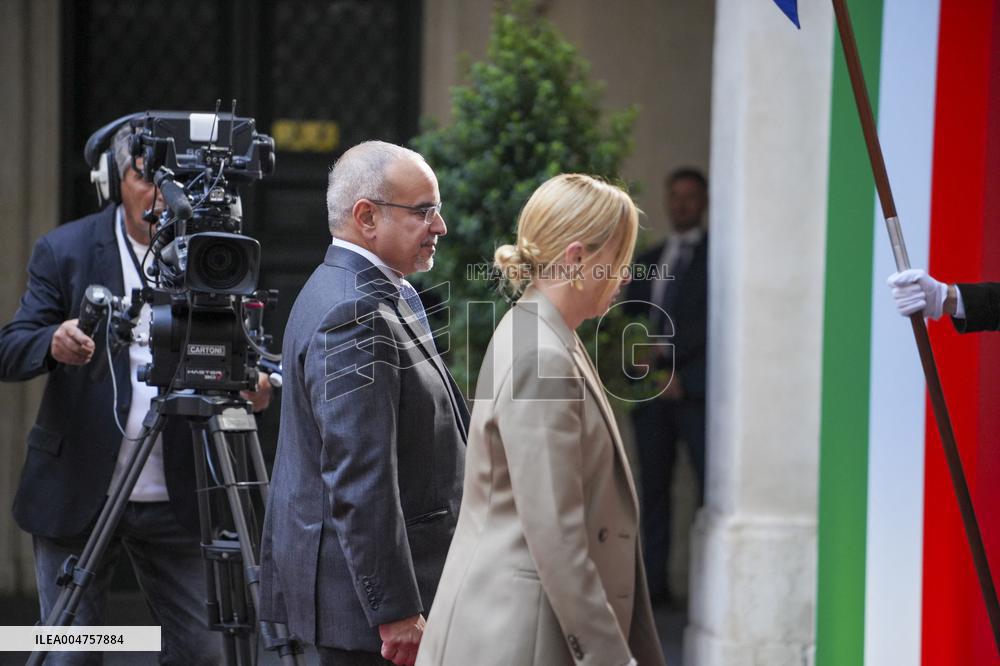 Giorgia Meloni Meets Bahrain Prime Minister - Rome