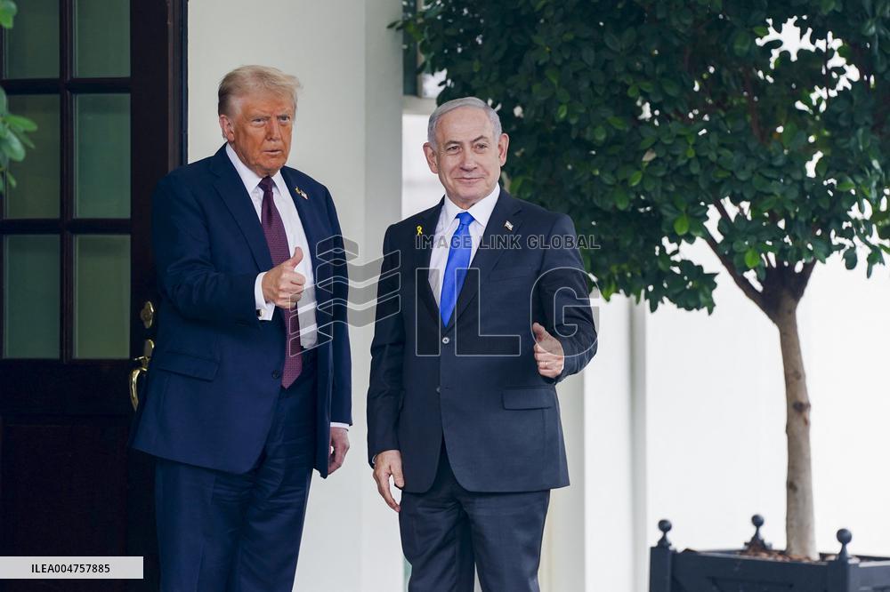 President Trump meets with Israeli Prime Minister Netanyahu at the WHite House