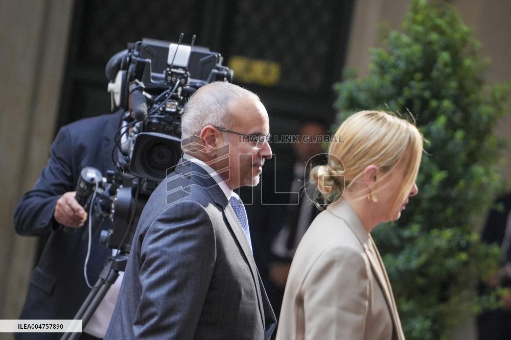 Giorgia Meloni Meets Bahrain Prime Minister - Rome