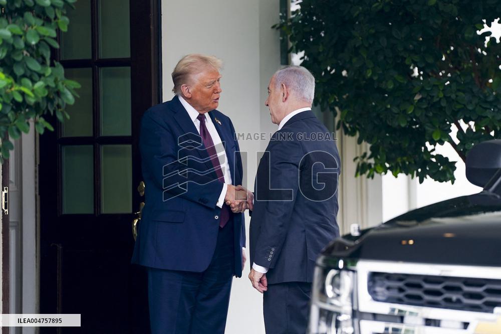President Trump meets with Israeli Prime Minister Netanyahu at the WHite House