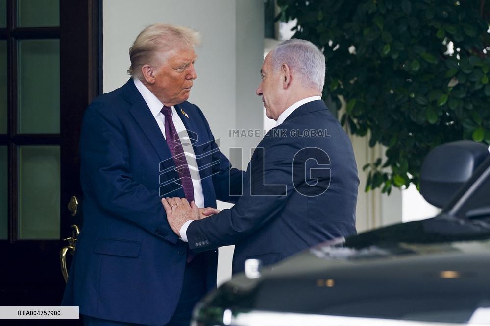 President Trump meets with Israeli Prime Minister Netanyahu at the WHite House