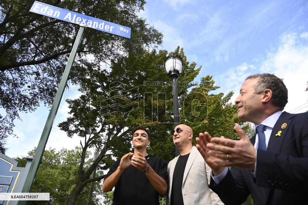Edan Alexander Honored in Tenafly, NJ