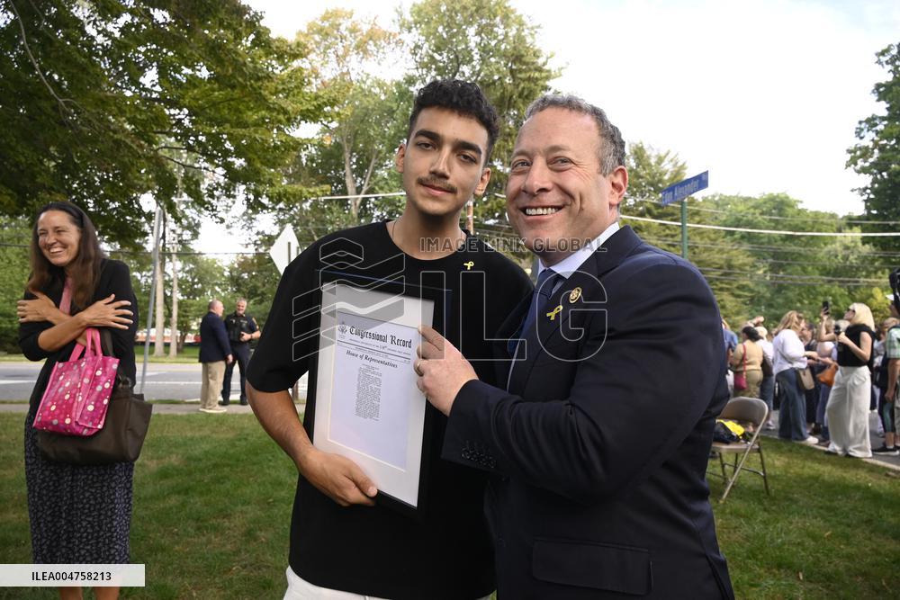 Edan Alexander Honored in Tenafly, NJ