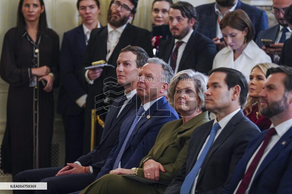 US President Trump welcomes Israeli Prime Minister Netanyahu to the White House
