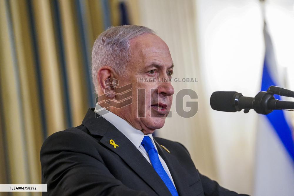 US President Trump welcomes Israeli Prime Minister Netanyahu to the White House