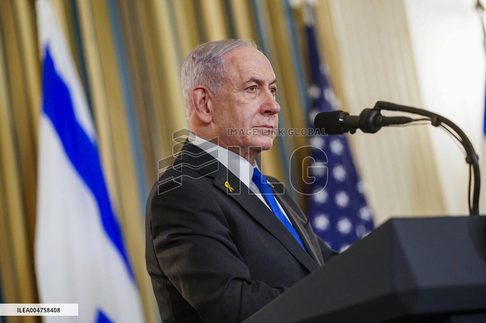 US President Trump welcomes Israeli Prime Minister Netanyahu to the White House