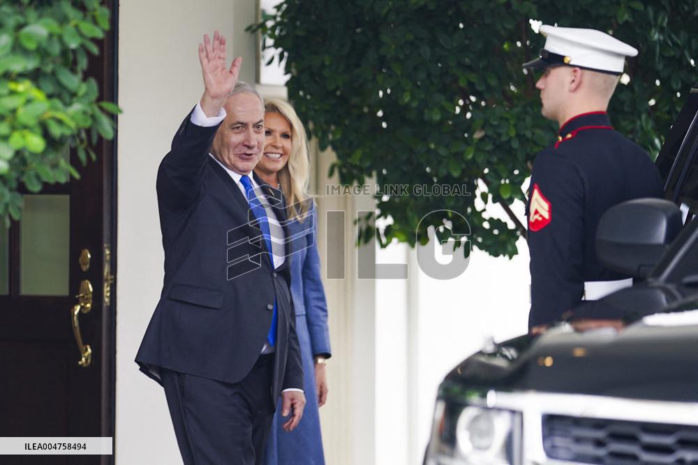 US President Trump welcomes Israeli Prime Minister Netanyahu to the White House
