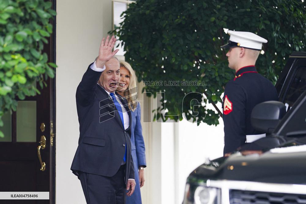 US President Trump welcomes Israeli Prime Minister Netanyahu to the White House