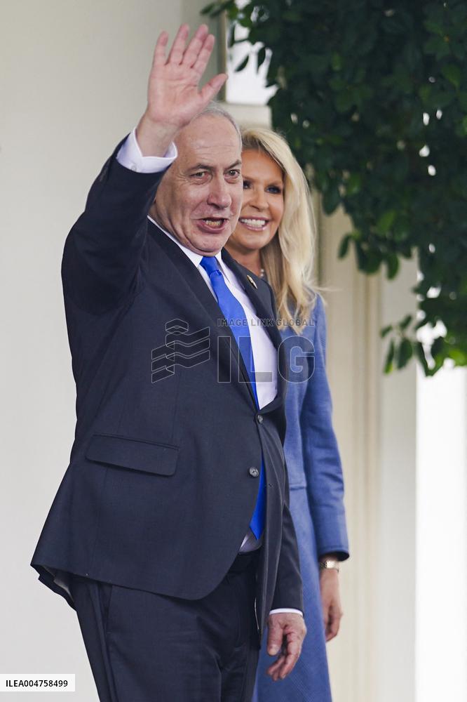 US President Trump welcomes Israeli Prime Minister Netanyahu to the White House