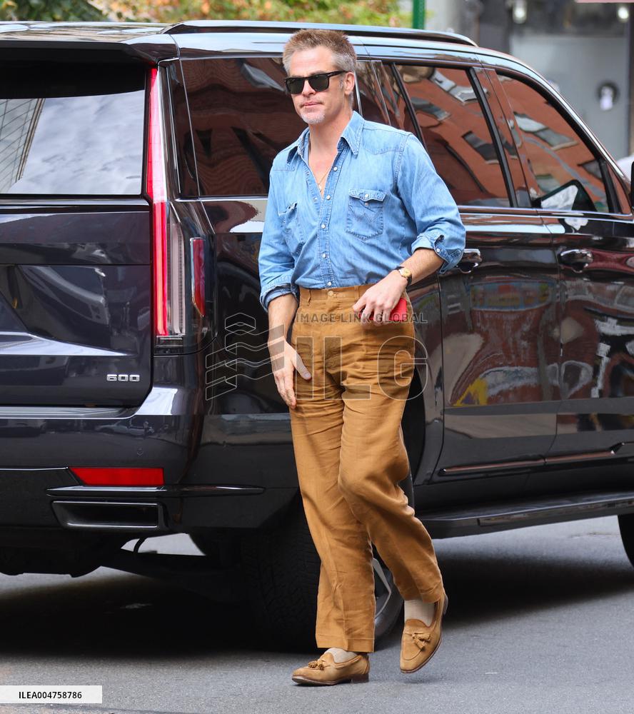 Chris Pine out in New York